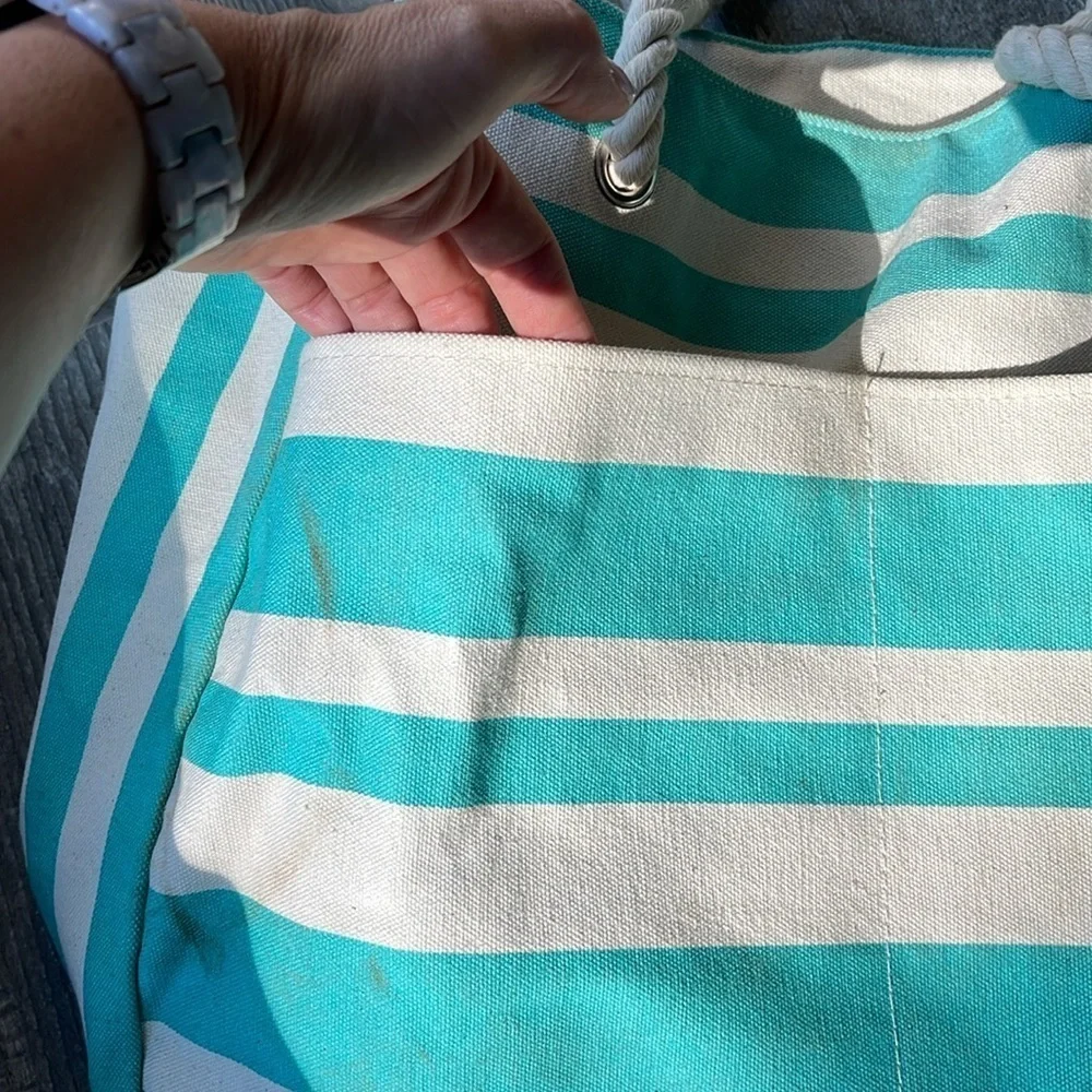 Striped Beach Tote